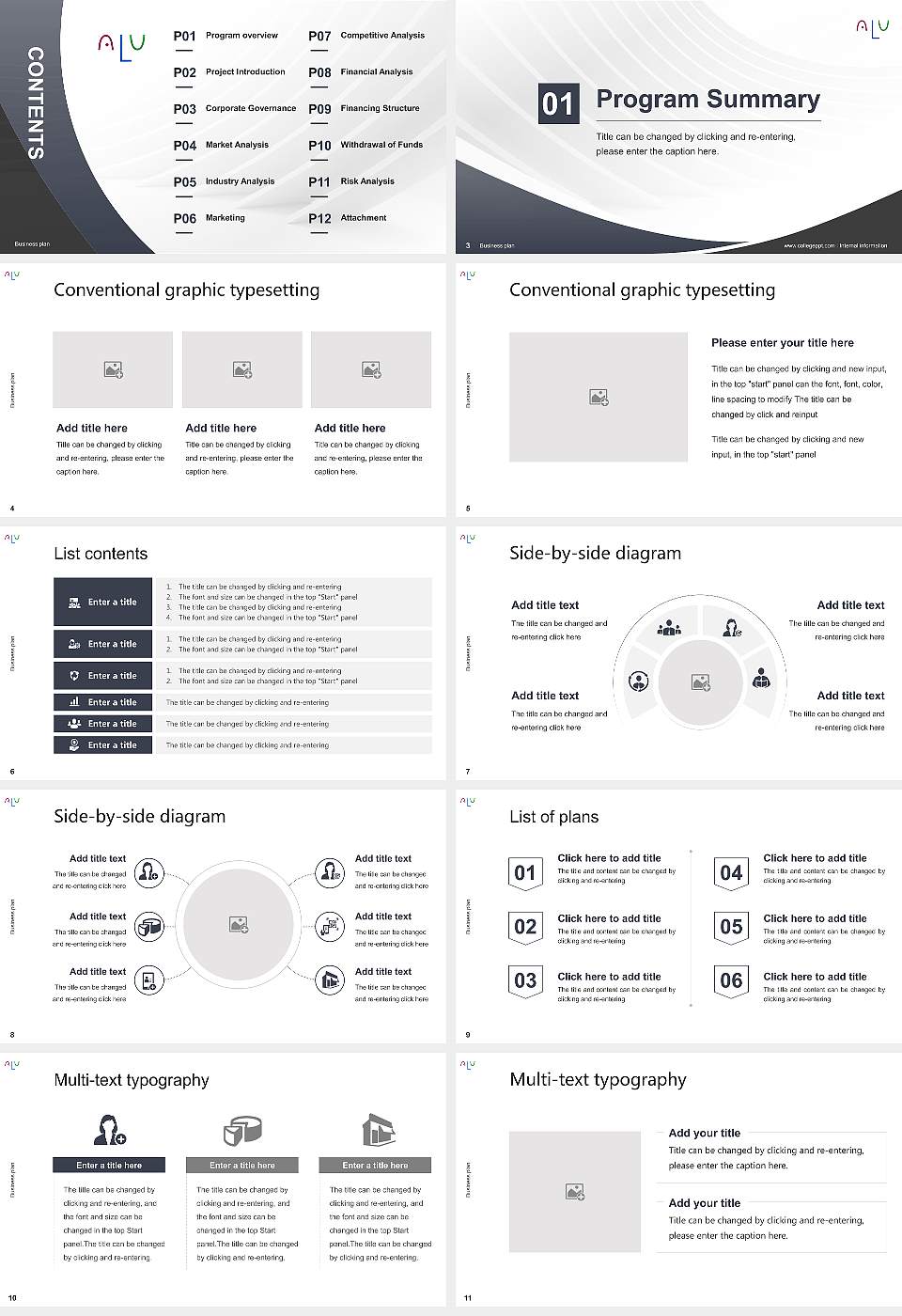 Asia LIFE University Competition/Entrepreneurship Contest PPT Template16:9 ratio PPT effect preview image2