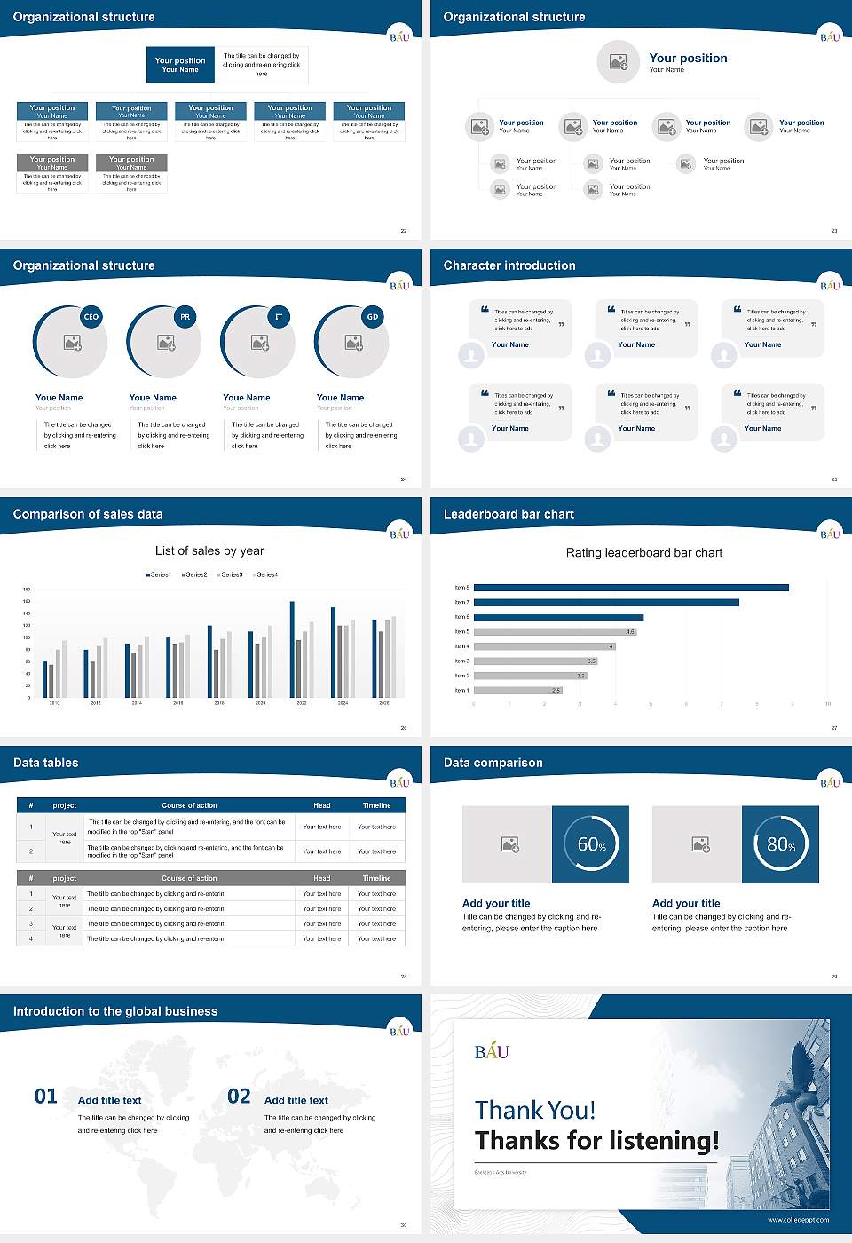 Baekseok Arts University Academic Presentation/Research Findings Report PPT Template16:9 ratio PPT effect preview image4