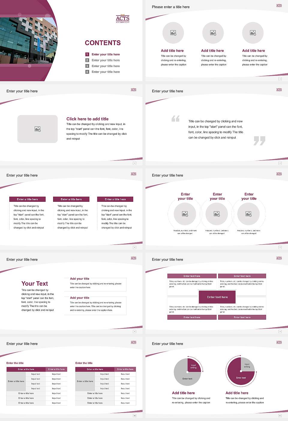 Asia United Theological University Course/Courseware Creation PPT Template16:9 ratio PPT effect preview image2