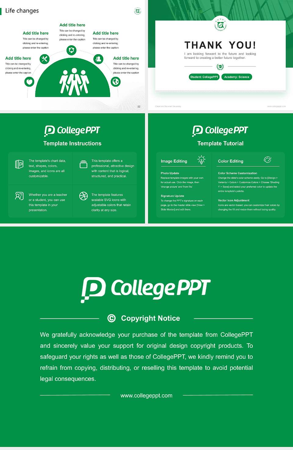 Chonnam National University National Scholarship Defense PPT Template4:3 ratio PPT effect preview image4