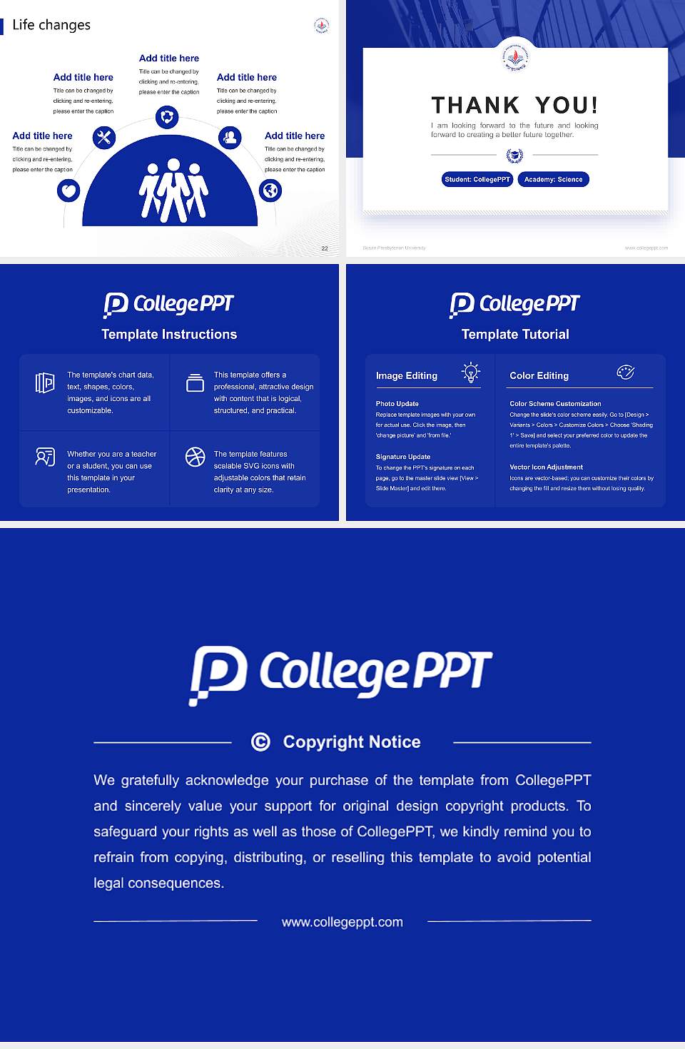 Busan Presbyterian University National Scholarship Defense PPT Template4:3 ratio PPT effect preview image4