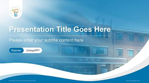 Anseong Campus of Korea Polytechnic Lecture Sharing and Networking Event PPT Template