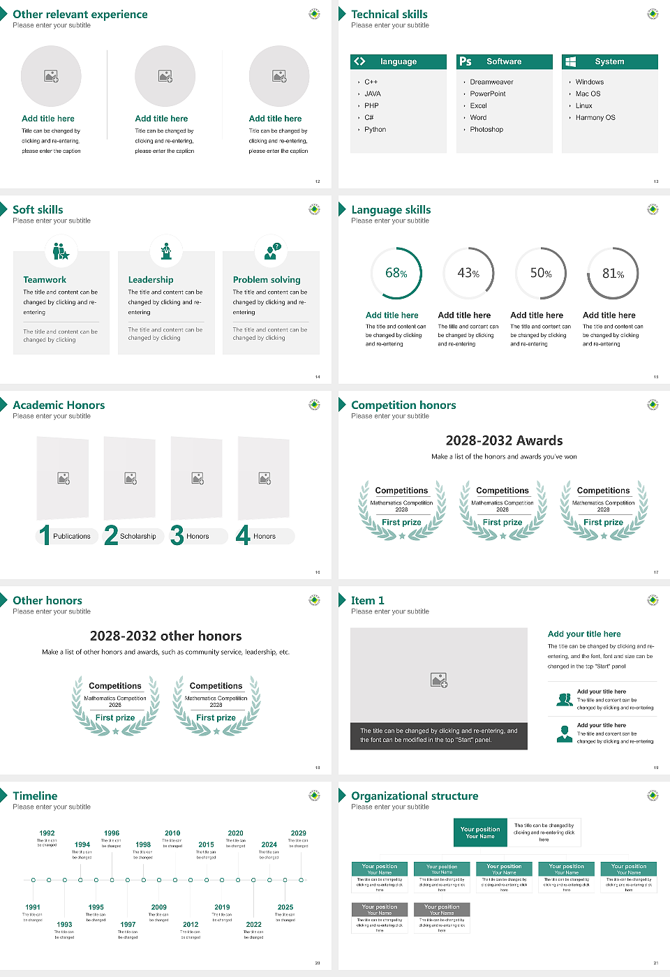 Daegu University Resume PPT Template_Slide preview image3