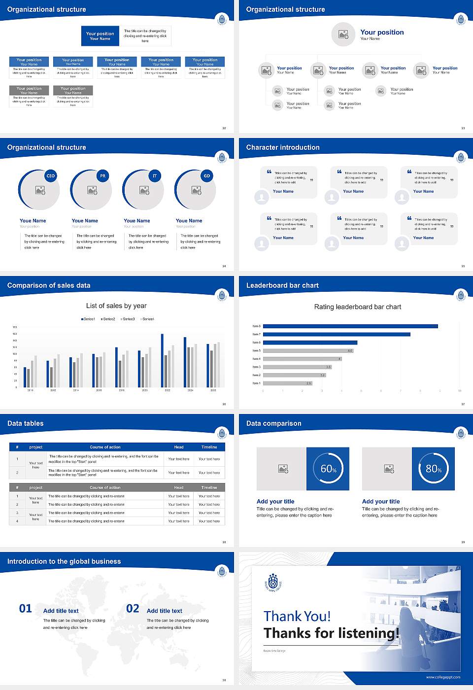 Busan Arts College Academic Presentation/Research Findings Report PPT Template16:9 ratio PPT effect preview image4