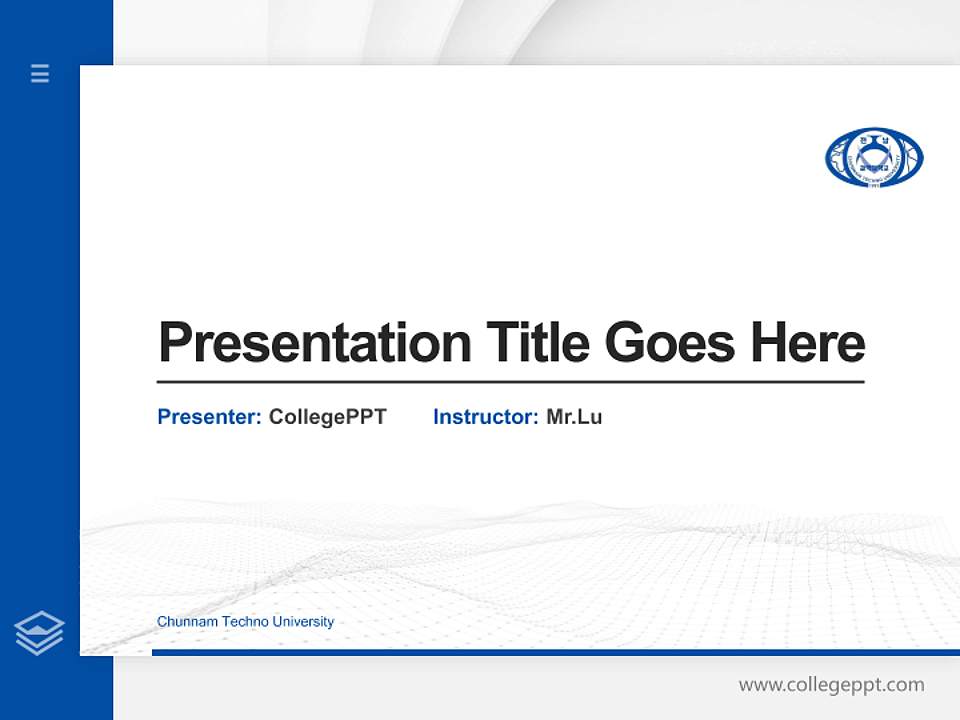 Chunnam Techno University Thesis Proposal/Graduation Defense PPT Template4:3 ratio PPT effect preview image5