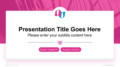 Daegu Arts University National Scholarship Defense PPT Template