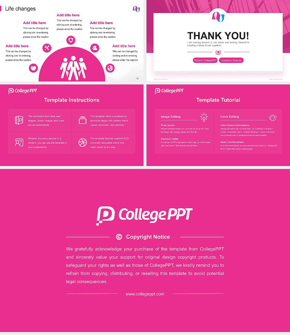 Daegu Arts University National Scholarship Defense PPT Template16:9 ratio PPT effect preview image4