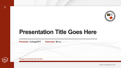 Chugye University for the Arts Thesis Proposal/Graduation Defense PPT Template