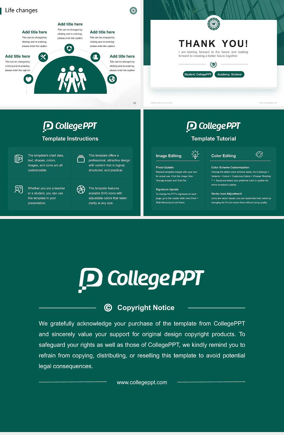 Chung Cheong University National Scholarship Defense PPT Template4:3 ratio PPT effect preview image4
