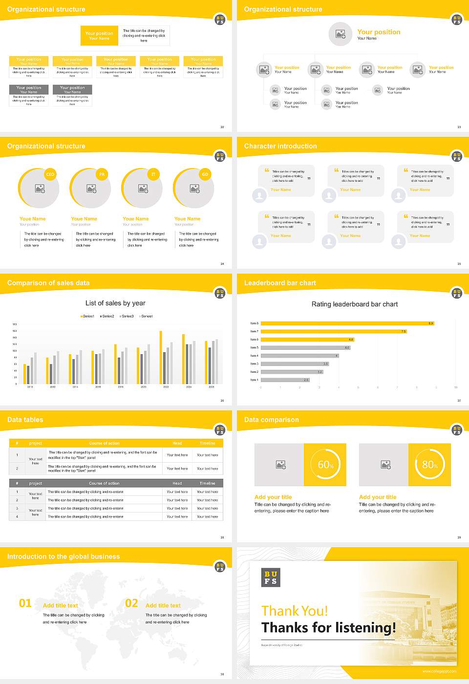 Busan University of Foreign Studies Academic Presentation/Research Findings Report PPT Template16:9 ratio PPT effect preview image4
