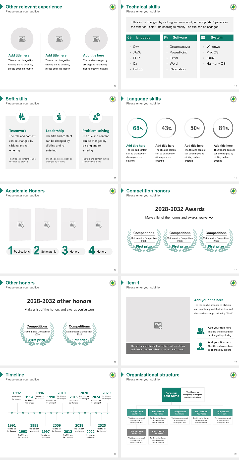 Daegu University Resume PPT Template_Slide preview image3