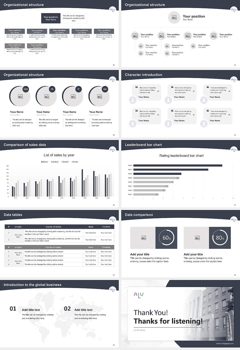 Asia LIFE University Academic Presentation/Research Findings Report PPT Template16:9 ratio PPT effect preview image4