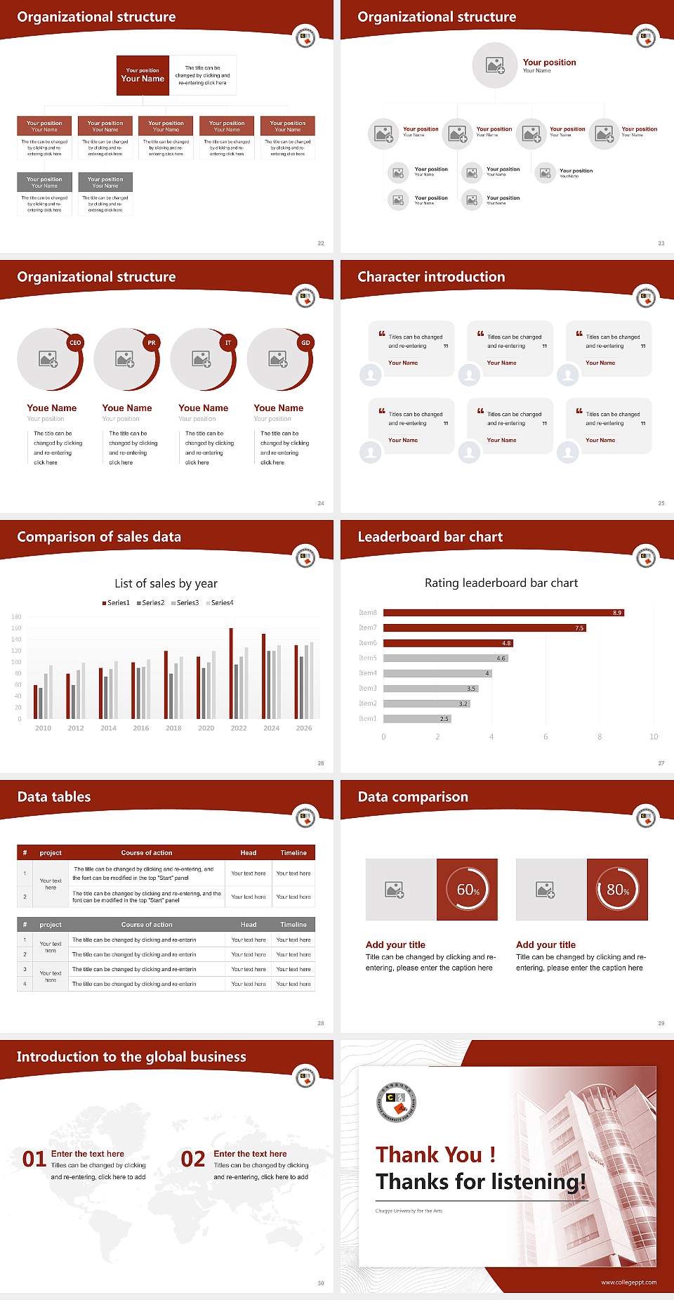 Chugye University for the Arts Academic Presentation/Research Findings Report PPT Template4:3 ratio PPT effect preview image4