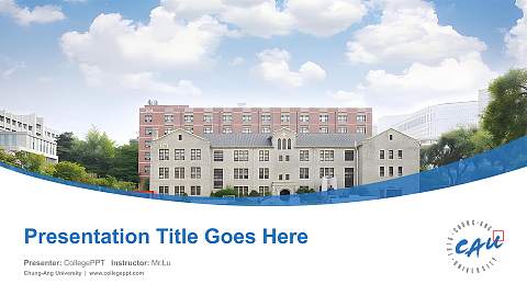 Chung-Ang University Course/Courseware Creation PPT Template