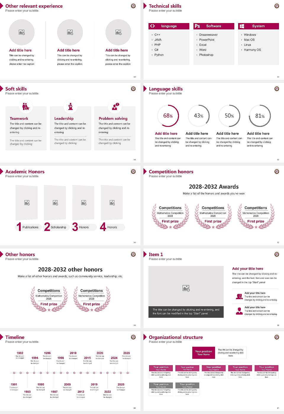 Daegu Health College Resume PPT Template16:9 ratio PPT effect preview image3