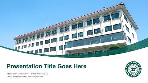 Chung Cheong University Course/Courseware Creation PPT Template