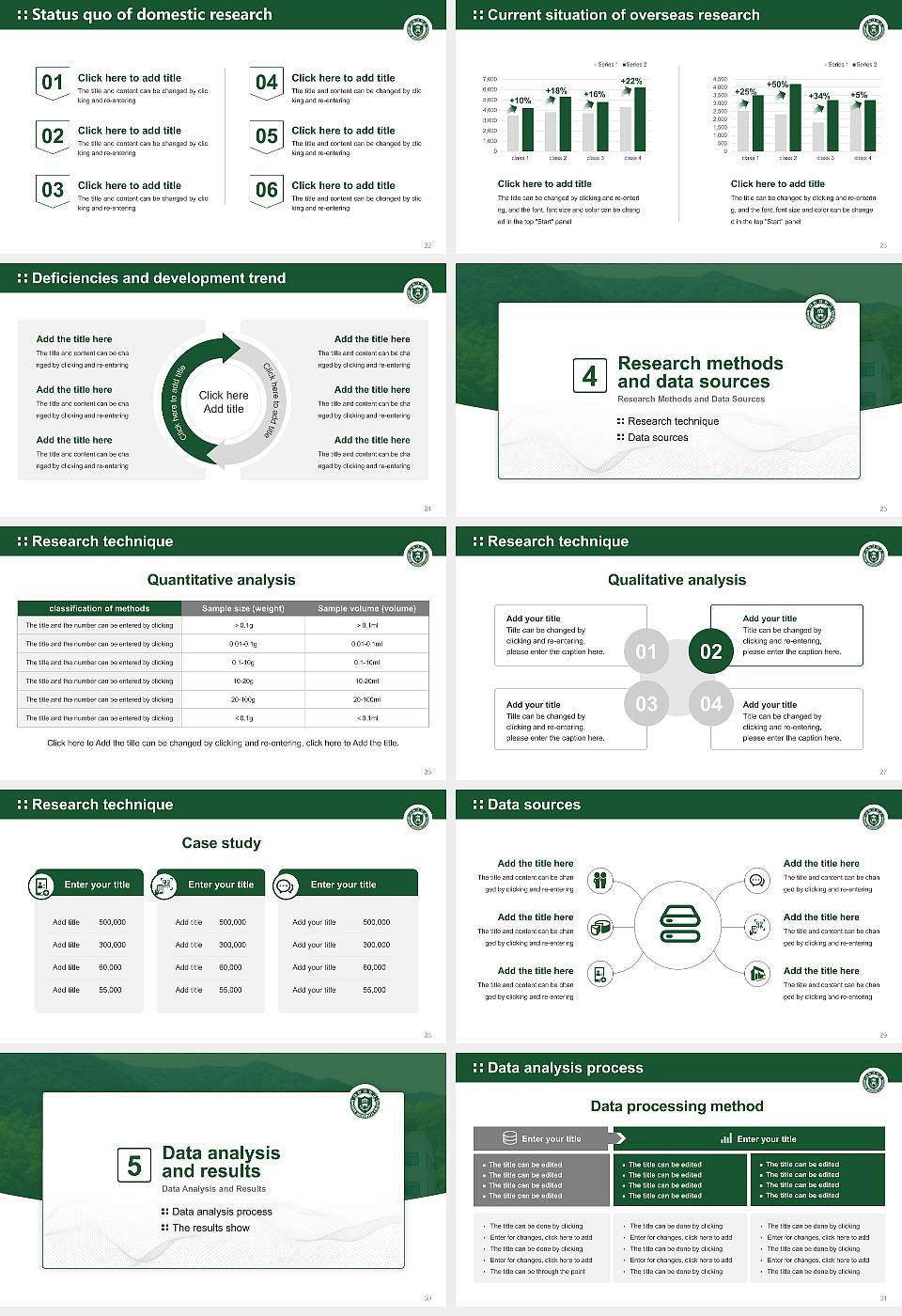 Daewon University College Graduation Thesis Defense PPT Template16:9 ratio PPT effect preview image4