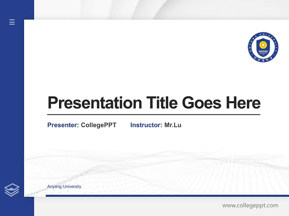 Anyang University Thesis Proposal/Graduation Defense PPT Template4:3 ratio PPT effect preview image5