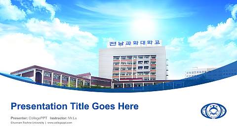 Chunnam Techno University Course/Courseware Creation PPT Template