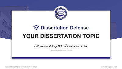 Daedong College Graduation Thesis Defense PPT Template