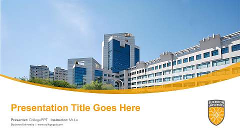 Bucheon University Course/Courseware Creation PPT Template