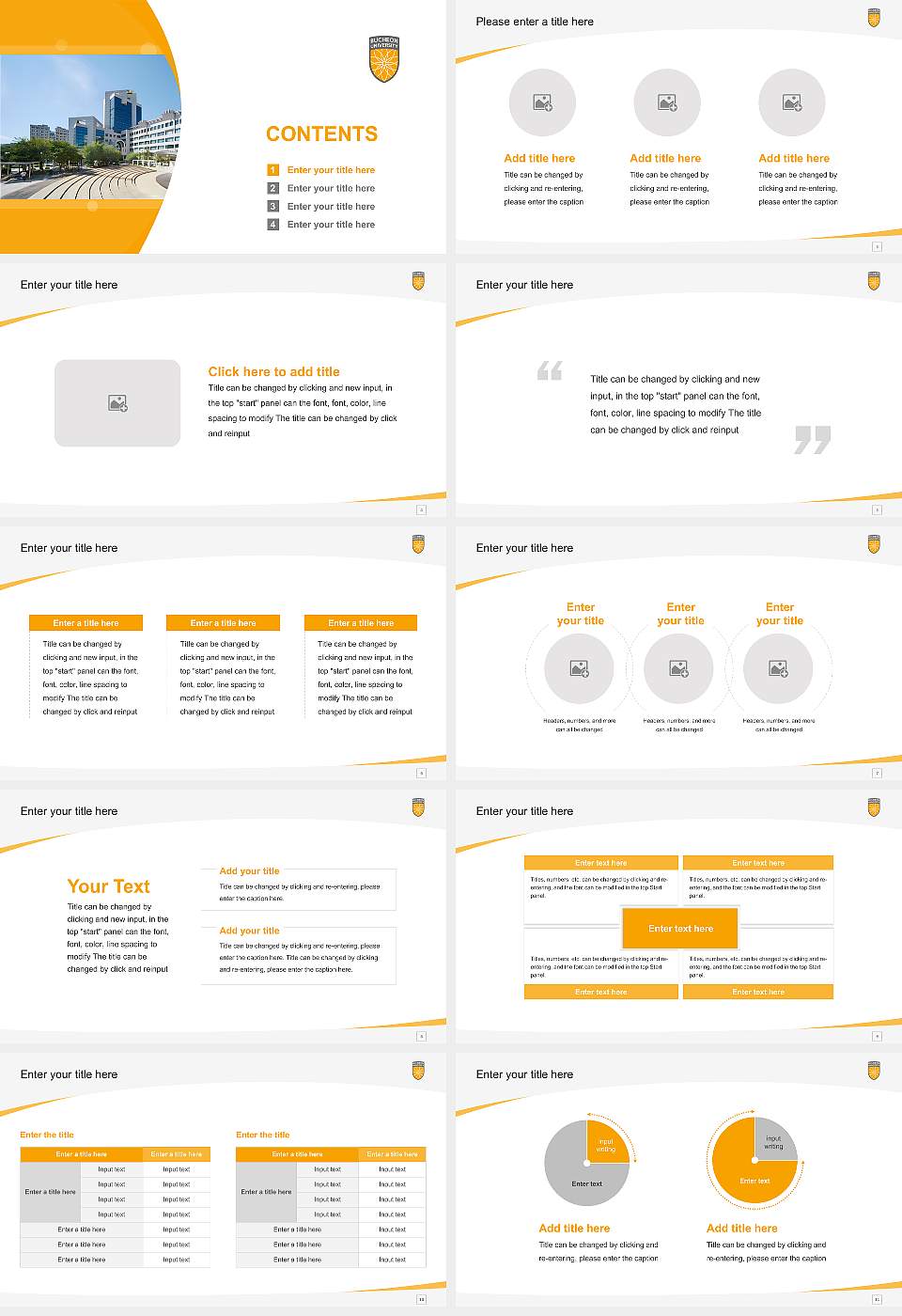 Bucheon University Course/Courseware Creation PPT Template16:9 ratio PPT effect preview image2