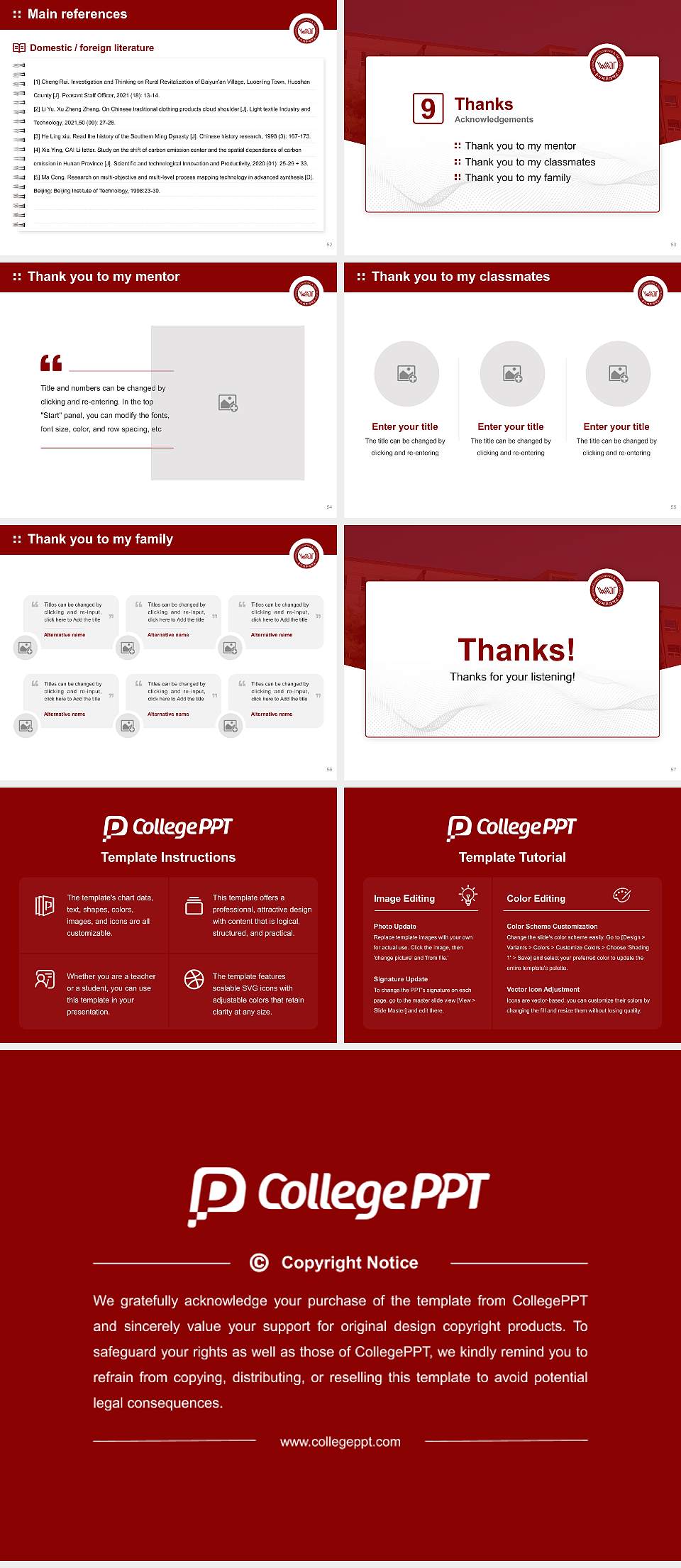 Woongji Accounting & Tax College Graduation Thesis Defense PPT Template4:3 ratio PPT effect preview image7