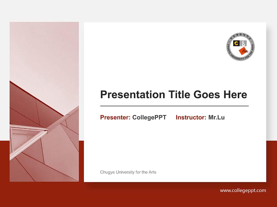Chugye University for the Arts General Purpose PPT Template4:3 ratio PPT effect preview image6