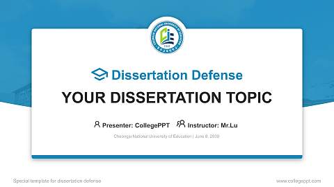 Cheongju National University of Education Graduation Thesis Defense PPT Template