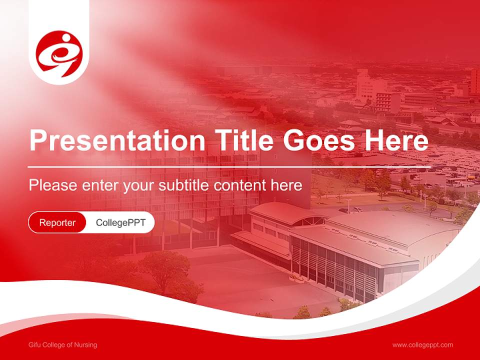 Gifu College of Nursing Lecture Sharing and Networking Event PPT Template4:3 ratio PPT effect preview image4