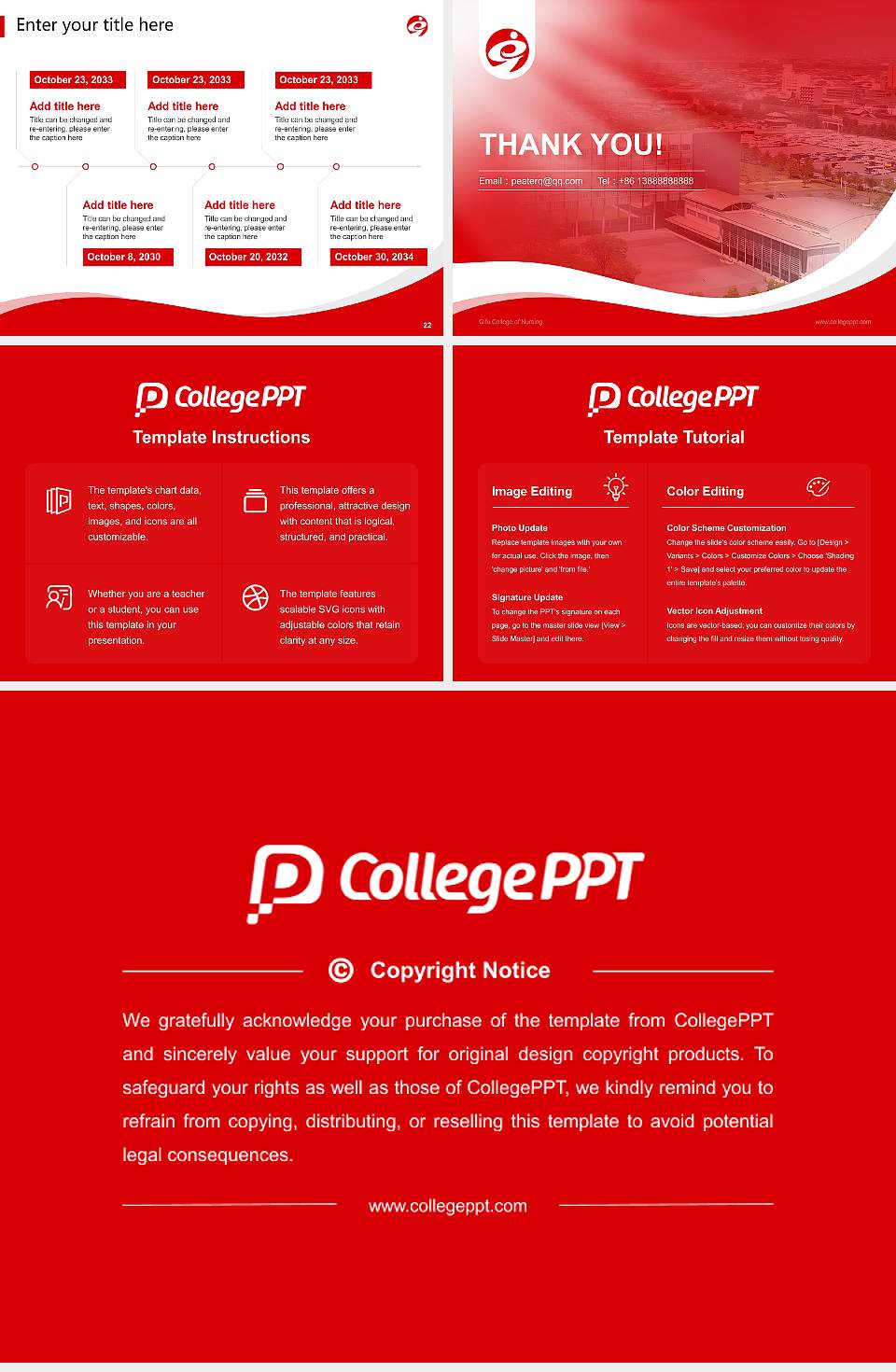 Gifu College of Nursing Lecture Sharing and Networking Event PPT Template4:3 ratio PPT effect preview image4