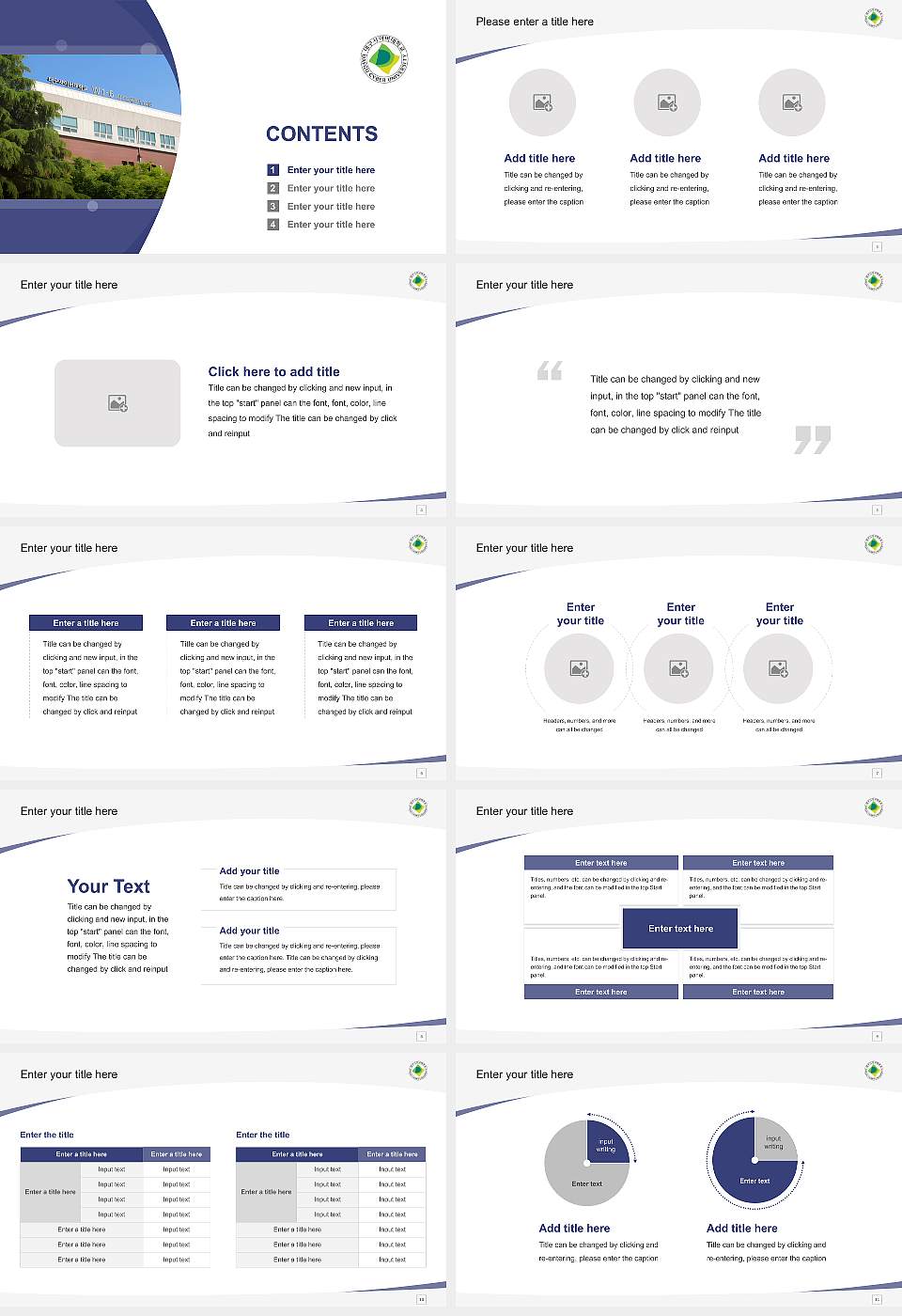Daegu Cyber University Course/Courseware Creation PPT Template16:9 ratio PPT effect preview image2