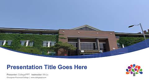 Chungnam Provincial College Course/Courseware Creation PPT Template