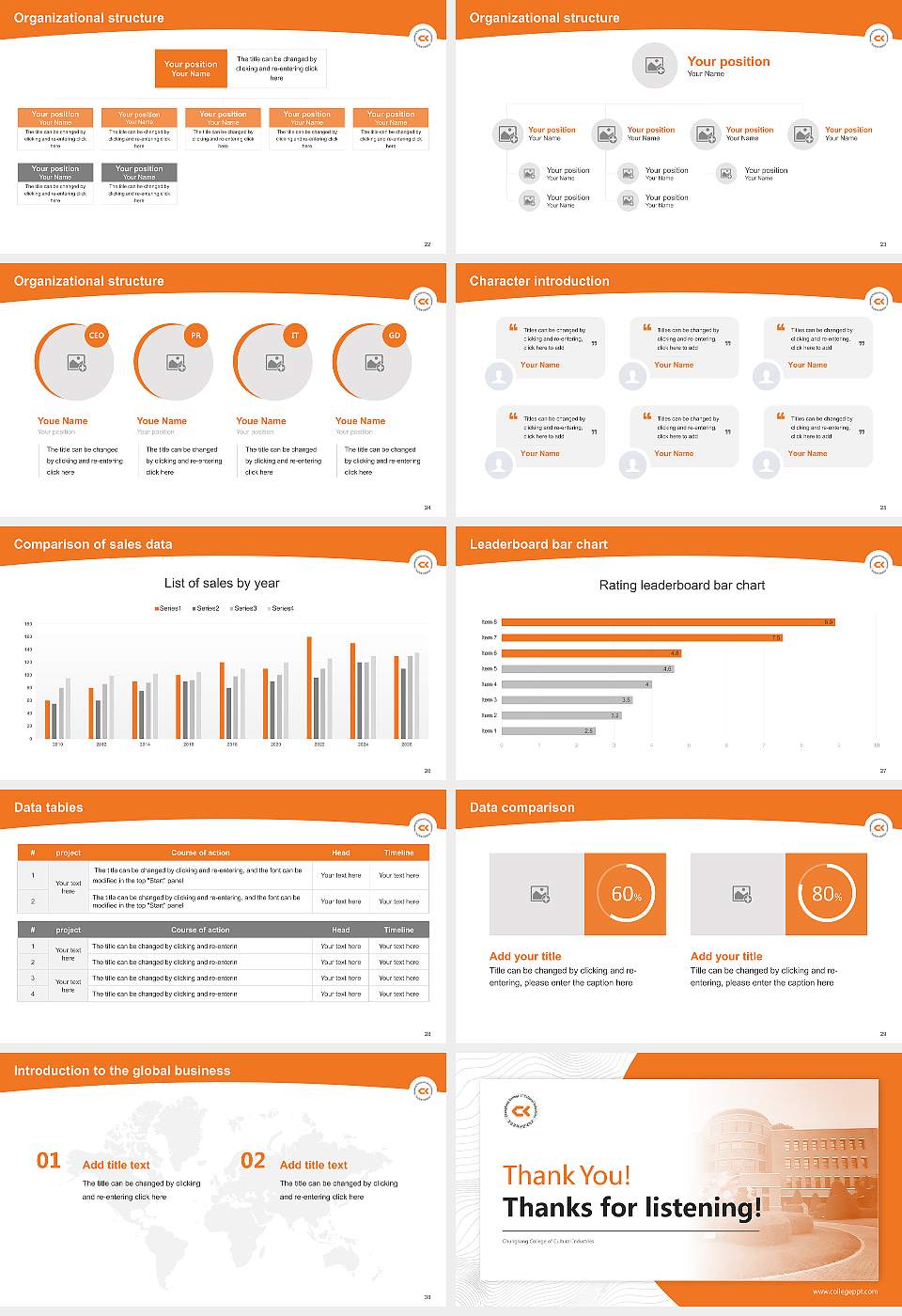 Chungkang College of Cultural Industries Academic Presentation/Research Findings Report PPT Template16:9 ratio PPT effect preview image4