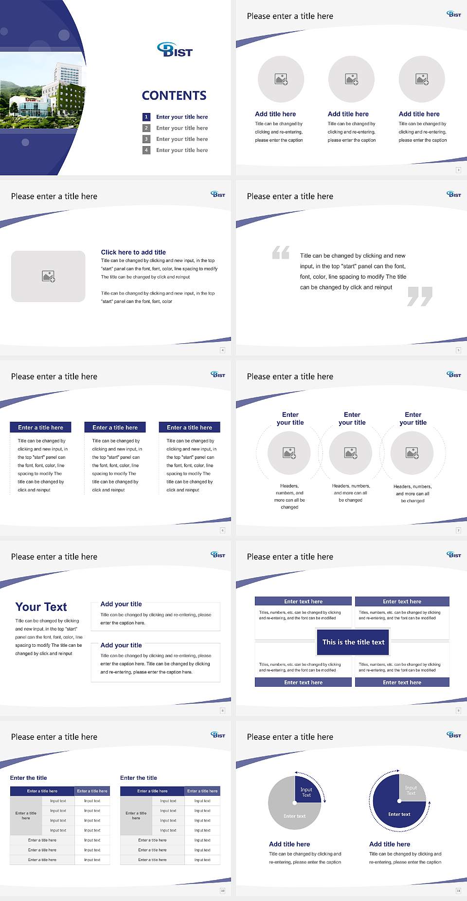 Busan Institute of Science and Technology Course/Courseware Creation PPT Template4:3 ratio PPT effect preview image2