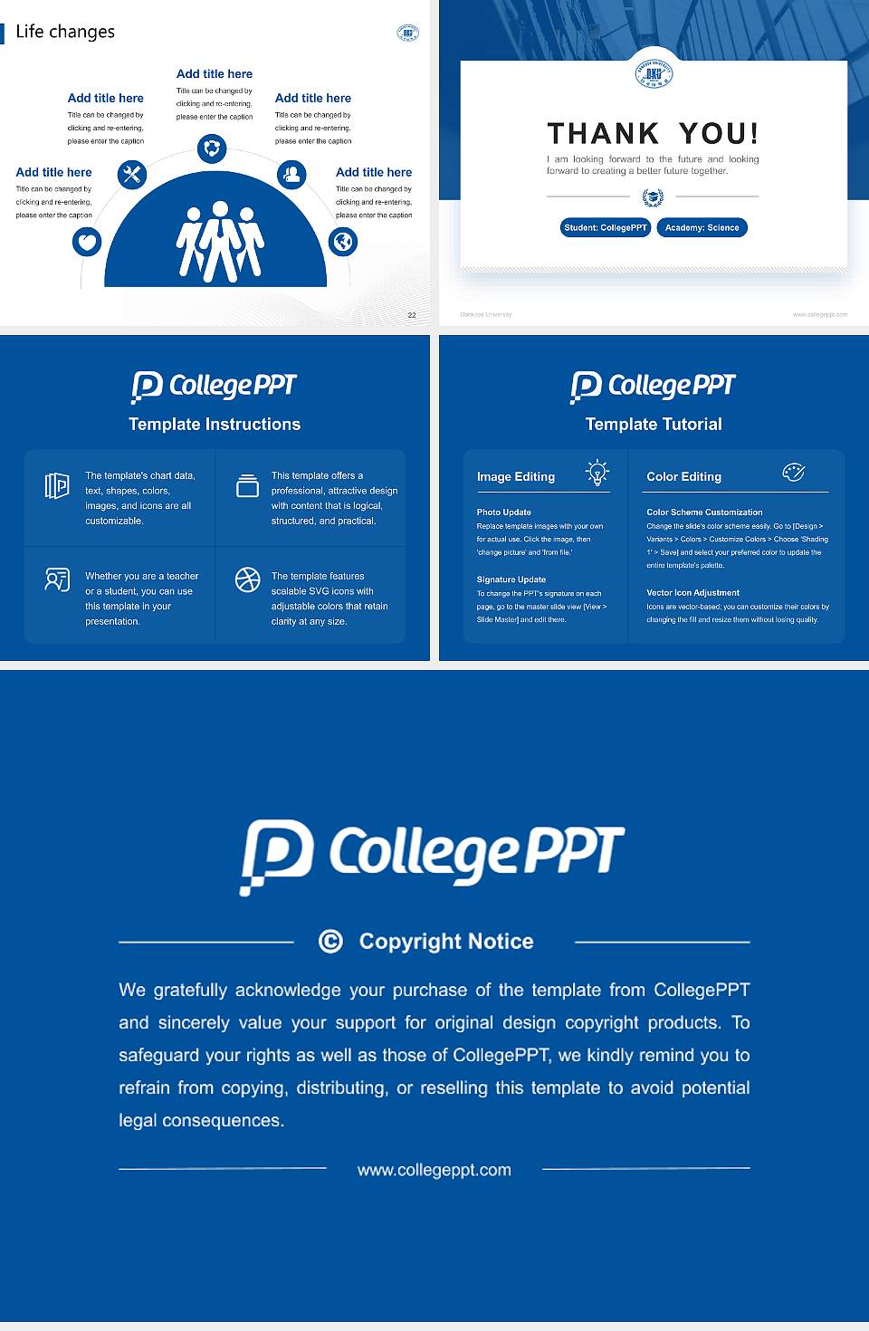 Dankook University National Scholarship Defense PPT Template4:3 ratio PPT effect preview image4