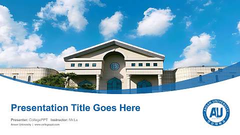 Ansan University Course/Courseware Creation PPT Template