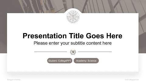 Dongguk University National Scholarship Defense PPT Template