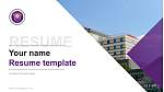 Chungbuk Provincial College Resume PPT Template
