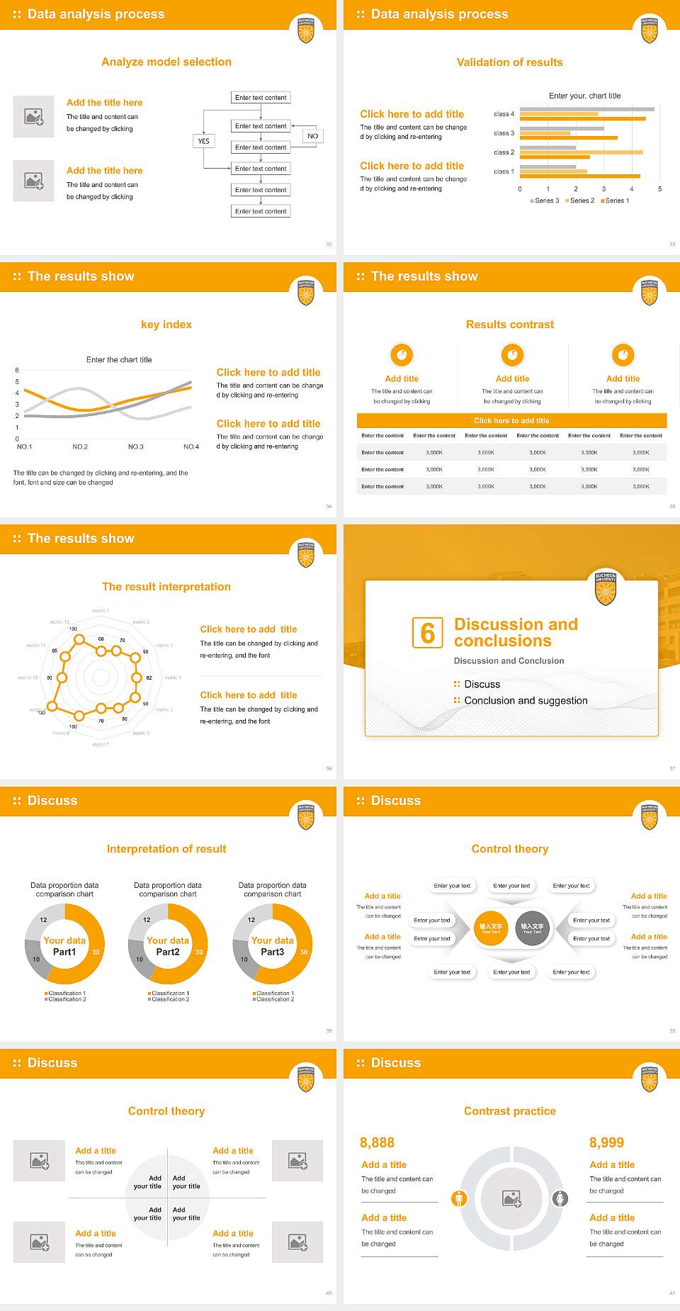 Bucheon University Graduation Thesis Defense PPT Template4:3 ratio PPT effect preview image5