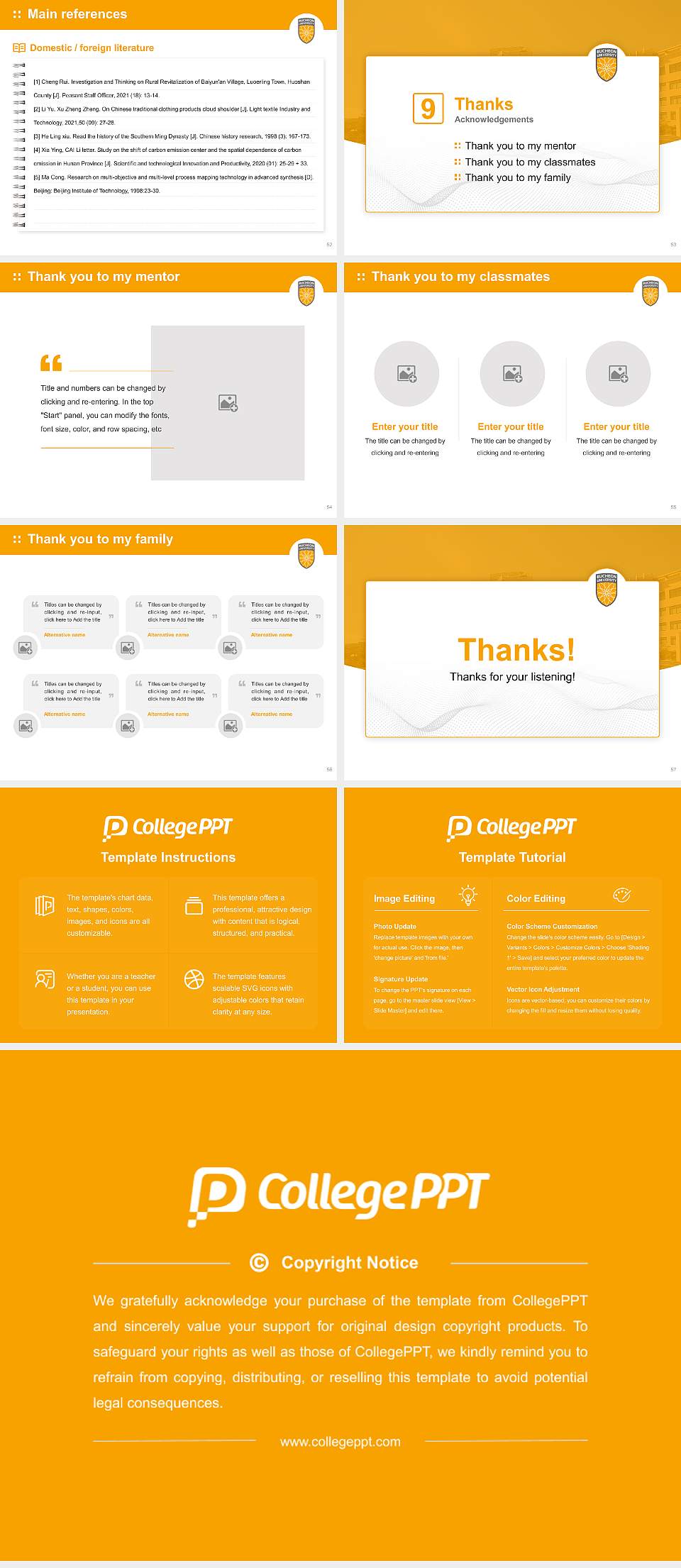 Bucheon University Graduation Thesis Defense PPT Template4:3 ratio PPT effect preview image7