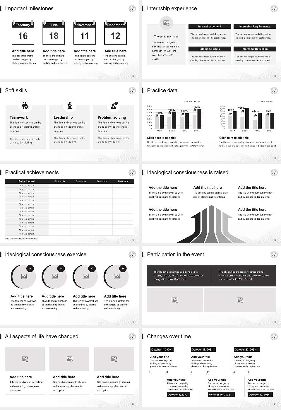 Chongshin University National Scholarship Defense PPT Template16:9 ratio PPT effect preview image3