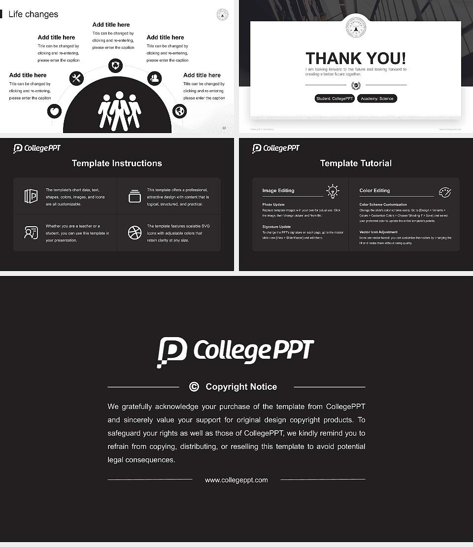 Chongshin University National Scholarship Defense PPT Template16:9 ratio PPT effect preview image4