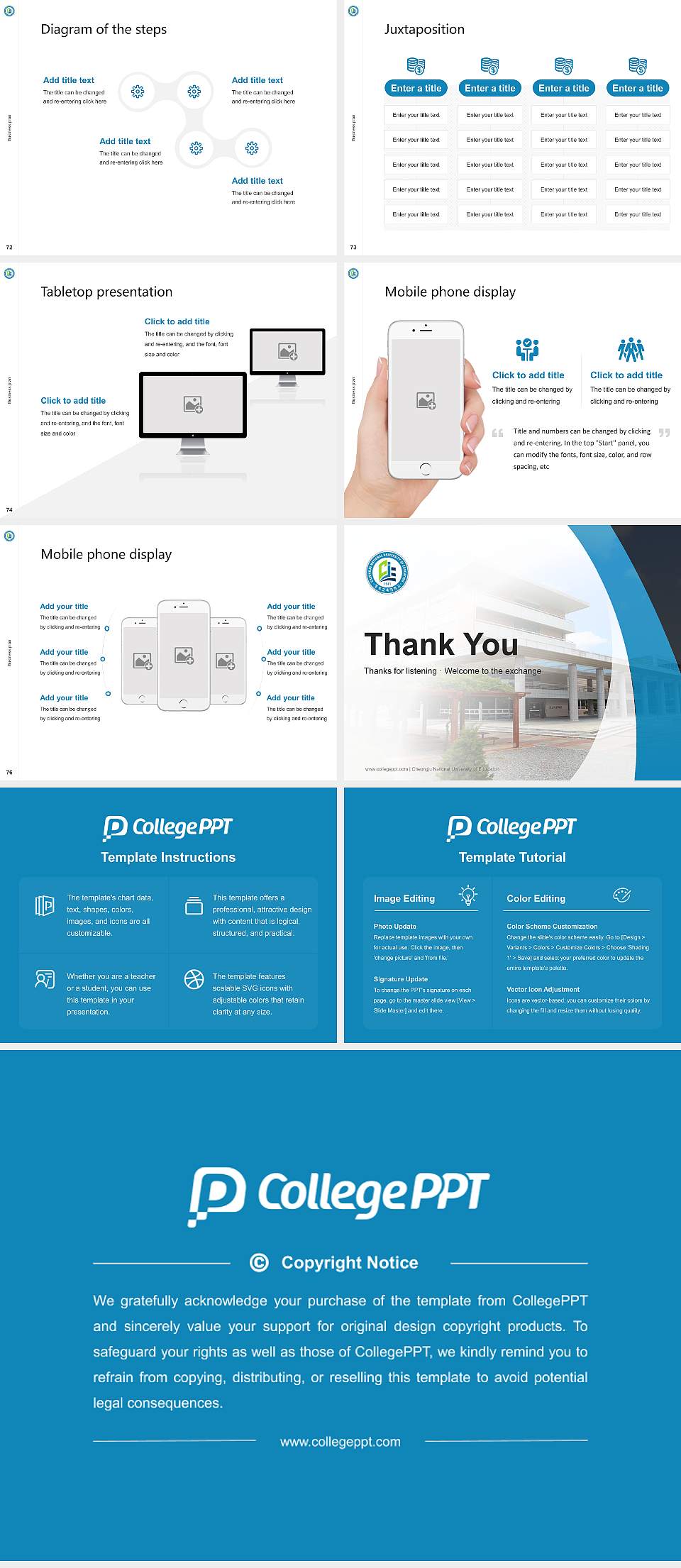 Cheongju National University of Education Competition/Entrepreneurship Contest PPT Template4:3 ratio PPT effect preview image9