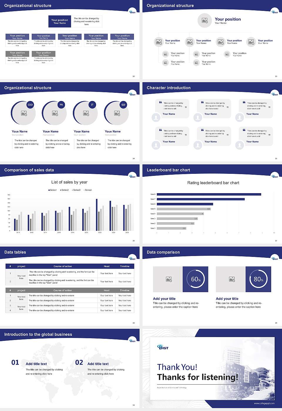 Busan Institute of Science and Technology Academic Presentation/Research Findings Report PPT Template16:9 ratio PPT effect preview image4