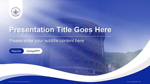 Busan Presbyterian University Lecture Sharing and Networking Event PPT Template