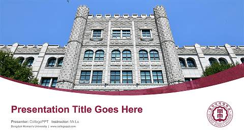 Dongduk Women’s University Course/Courseware Creation PPT Template