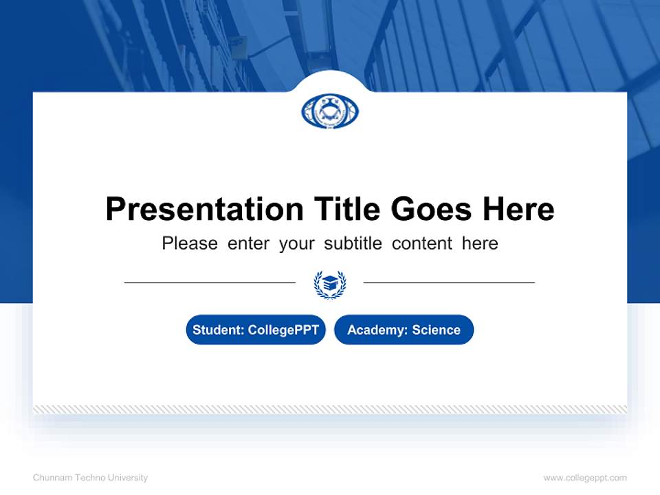 Chunnam Techno University National Scholarship Defense PPT Template4:3 ratio PPT effect preview image4