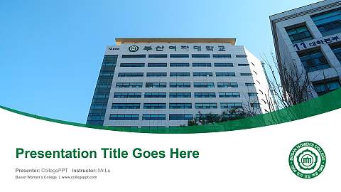 Busan Women’s College Course/Courseware Creation PPT Template