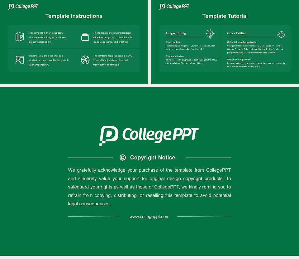 Busan Women’s College Course/Courseware Creation PPT Template16:9 ratio PPT effect preview image5